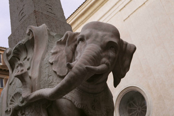 Elephant with Obelisk